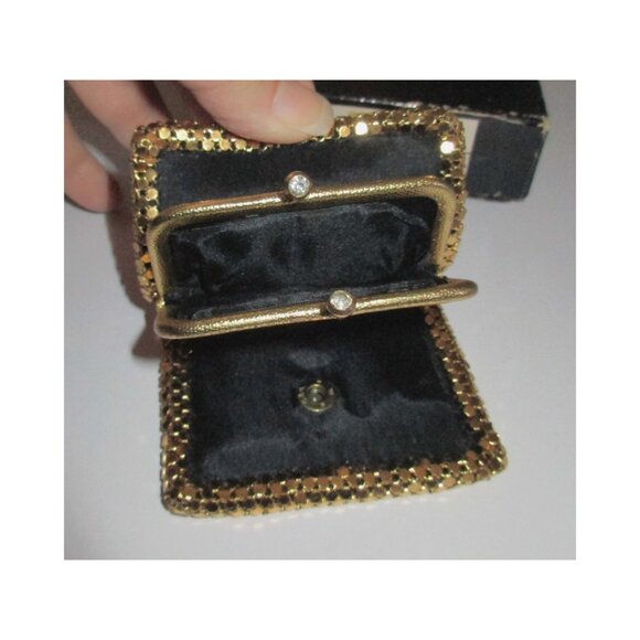 Vintage 40s Bond Street Ltd Gold Mesh Wallet Coin Purse New wBox Germany US Zone - Picture 9 of 10